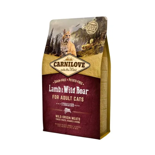 Carnilove Cat Grain Free Lamb & Wild Boar Adult Sterilised